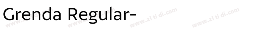 Grenda Regular字体转换